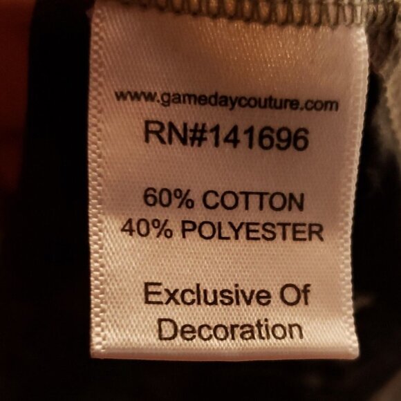 Gameday Couture University Of Nebraska Grey Burnout Top Medium - Picture 5 of 6